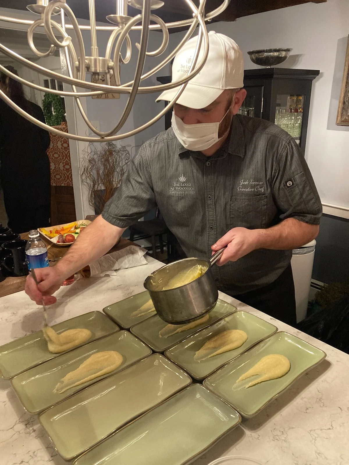 Chef Josh Plating at The Lodge at Woodloch